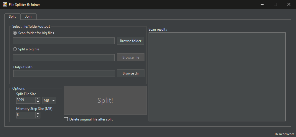 File Splitter & Joiner